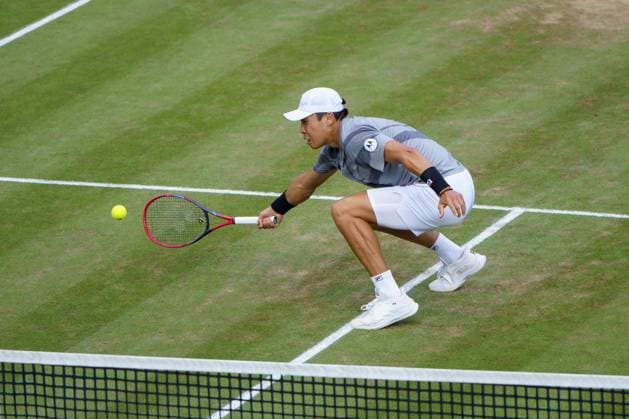BOSS Open ATP 250 2024 Stuttgart, 13 06 2024 Brandon Nakashima USA, United States of America BOSS Open 2024, ATP 250, TC Weissenhof grounds on 13 06 2024, Stuttgart Copyright: xBEAUTIFULxSPORTSx Pajonkx