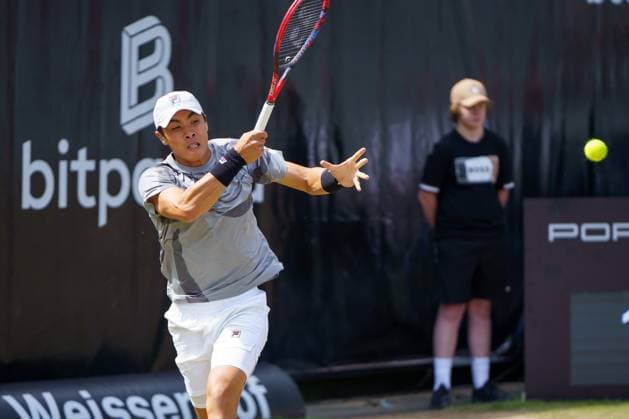 BOSS Open ATP 250 2024 Stuttgart, 13 06 2024 Brandon Nakashima USA, United States of America BOSS Open 2024, ATP 250, TC Weissenhof grounds on 13 06 2024, Stuttgart Copyright: xBEAUTIFULxSPORTSx Pajonkx