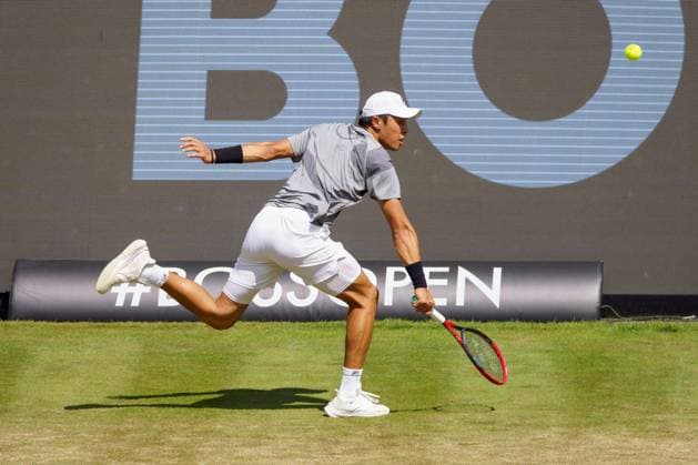 BOSS Open ATP 250 2024 Stuttgart, 13 06 2024 Brandon Nakashima USA, United States of America BOSS Open 2024, ATP 250, TC Weissenhof grounds on 13 06 2024, Stuttgart Copyright: xBEAUTIFULxSPORTSx Pajonkx