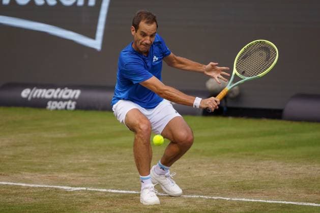 BOSS Open ATP 250 2024 Stuttgart, 13 06 2024 Richard Gasquet FRA, France BOSS Open 2024, ATP 250, TC Weissenhof grounds on 13 06 2024, Stuttgart Copyright: xBEAUTIFULxSPORTSx Pajonkx