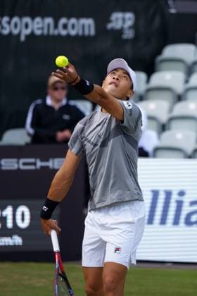 BOSS Open ATP 250 2024 Stuttgart, 13 06 2024 Brandon Nakashima USA, United States of America BOSS Open 2024, ATP 250, TC Weissenhof grounds on 13 06 2024, Stuttgart Copyright: xBEAUTIFULxSPORTSx Pajonkx