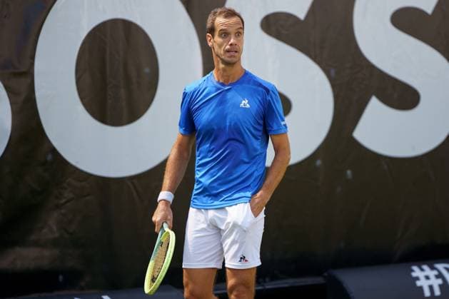 BOSS Open ATP 250 2024 Stuttgart, 13 06 2024 Richard Gasquet FRA, France BOSS Open 2024, ATP 250, TC Weissenhof grounds on 13 06 2024, Stuttgart Copyright: xBEAUTIFULxSPORTSx Pajonkx