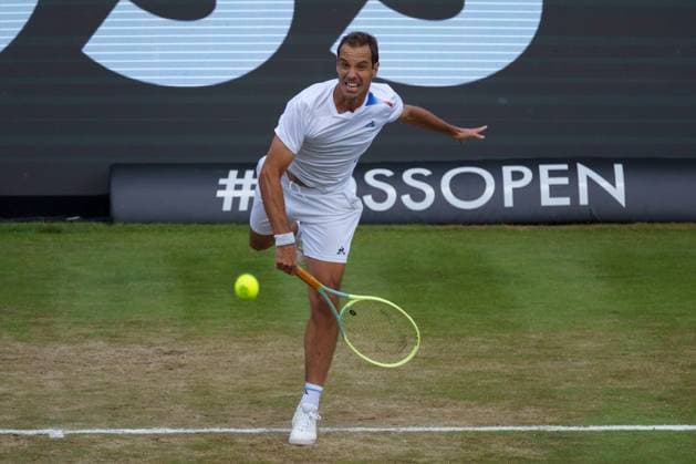 BOSS Open ATP 250 2024 Stuttgart, 13 06 2024 Richard Gasquet FRA, France BOSS Open 2024, ATP 250, TC Weissenhof grounds on 13 06 2024, Stuttgart Copyright: xBEAUTIFULxSPORTSx Pajonkx