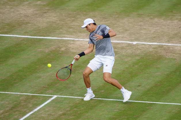 BOSS Open ATP 250 2024 Stuttgart, 13 06 2024 Brandon Nakashima USA, United States of America BOSS Open 2024, ATP 250, TC Weissenhof grounds on 13 06 2024, Stuttgart Copyright: xBEAUTIFULxSPORTSx Pajonkx