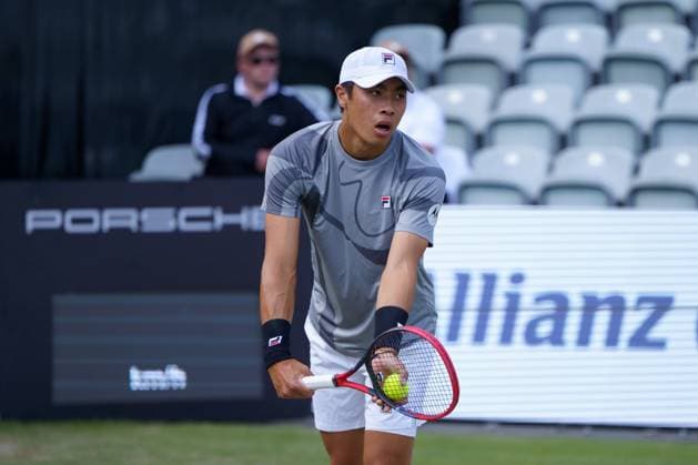 BOSS Open ATP 250 2024 Stuttgart, 13 06 2024 Brandon Nakashima USA, United States of America BOSS Open 2024, ATP 250, TC Weissenhof grounds on 13 06 2024, Stuttgart Copyright: xBEAUTIFULxSPORTSx Pajonkx