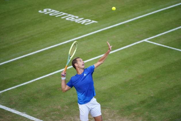 BOSS Open ATP 250 2024 Stuttgart, 13 06 2024 Richard Gasquet FRA, France BOSS Open 2024, ATP 250, TC Weissenhof grounds on 13 06 2024, Stuttgart Copyright: xBEAUTIFULxSPORTSx Pajonkx