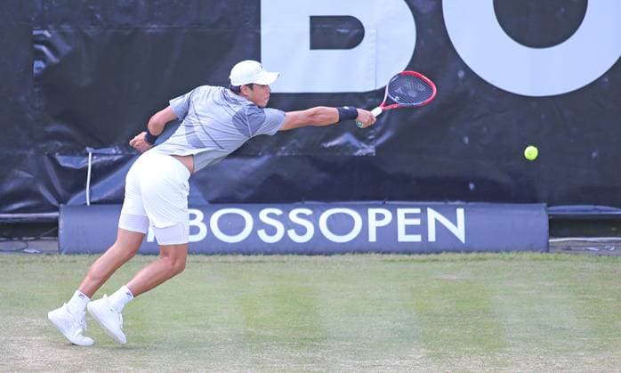 13 06 2024, BossOpen 2024, ATP Tour, TC Weissenhof, Stuttgart, Tennis, Sport, in the picture Brandon Nakashima USA winner