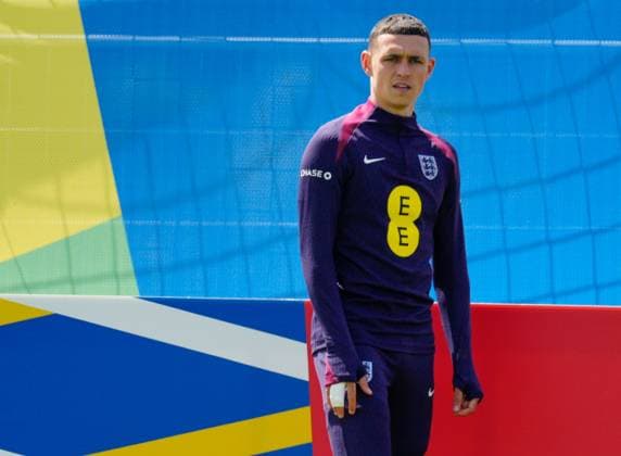 Phil Foden of England England Training Session and press conference, PK, Pressekonferenz UEFA European Championship, EM, Europameisterschaft 2024, Group C, Football, Spa & Golf Resort Weimarer Land, Blankenhain, Germany, 13 Jun 2024 EDITORIAL USE ONLY No use with unauthorised audio, video, data, fixture lists, club league logos or live services. Online in-match use limited to 120 images, no video emulation. No use in betting, games or single club league player publications. Copyright: xDavexShopland Shutterstockx 14523765ag