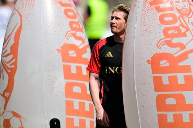 Belgium Media Activities UEFA EURO, EM, Europameisterschaft,Fussball 2024 13 06 2024 FREIBERG AM NECKA, GERMANY - JUNE 13 : De Bruyne Kevin forward of Belgium during a training session of the Belgian Red Devils at the UEFA Euro 2024 European Football Championship tournament on June 13, 2024 in Freiberg am Necka, Germany, 13 06 2024 Freiberg am Necka Germany  Copyright: xPeterxDexVoechtx
