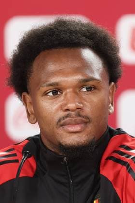 Belgium s Lois Openda pictured during a press conference, PK, Pressekonferenz of Belgian national soccer team Red Devils, Thursday 13 June 2024 at their base camp in Freiberg am Neckar, Germany, in preparation of the UEFA EURO, EM, Europameisterschaft,Fussball 2024 European Soccer Championships. The Red Devils play in Group F at the Euro 2024 European Championships in Germany. BRUNOxFAHY  x94465264_20240613x