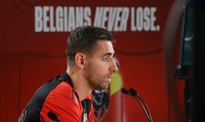 Freiberg , Belgium national soccer team press conference , Koen Casteels
