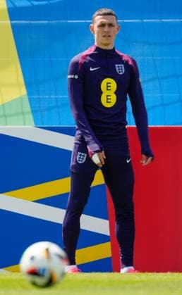 Phil Foden of England England Training Session and press conference, PK, Pressekonferenz UEFA European Championship, EM, Europameisterschaft 2024, Group C, Football, Spa & Golf Resort Weimarer Land, Blankenhain, Germany, 13 Jun 2024 EDITORIAL USE ONLY No use with unauthorised audio, video, data, fixture lists, club league logos or live services. Online in-match use limited to 120 images, no video emulation. No use in betting, games or single club league player publications. Copyright: xDavexShopland Shutterstockx 14523765av