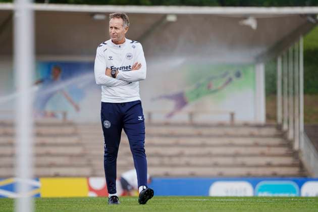 Danish coach Kasper Hjulmand during the national team s training in Freudenstadt, Germany, Thursday, June 13, 2024 Denmark plays its first match on Sunday against Slovenia in the EURO 2024 Group C Photo Liselotte Sabroe Ritzau Scanpix , Freudenstadt Germany  Copyright: Ritzau Scanpix LiselottexSabroex spdk20240613-121904-L