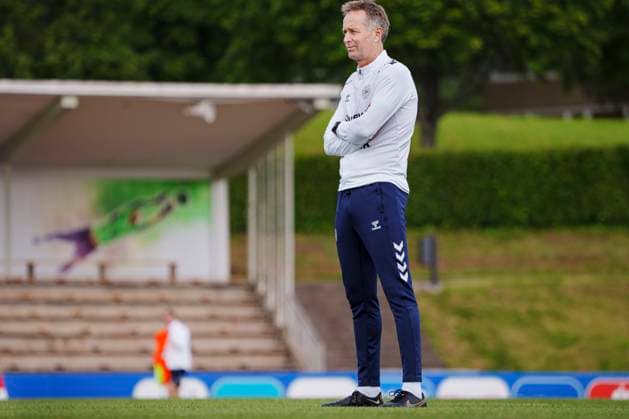 Danish coach Kasper Hjulmand during the national team s training in Freudenstadt, Germany, Thursday, June 13, 2024 Denmark plays its first match on Sunday against Slovenia in the EURO 2024 Group C Photo Liselotte Sabroe Ritzau Scanpix , Freudenstadt Germany  Copyright: Ritzau Scanpix LiselottexSabroex spdk20240613-122013-L