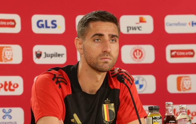 Freiberg , Belgium national soccer team press conference , Koen Casteels