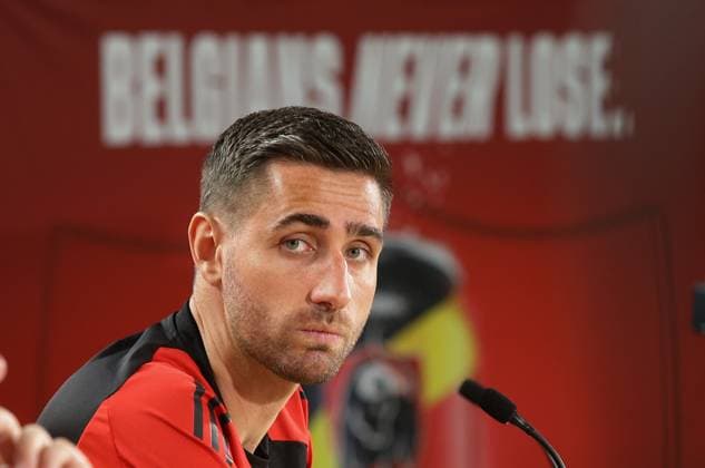 Freiberg , Belgium national soccer team press conference , Koen Casteels