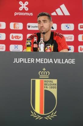 Freiberg , Belgium national soccer team press conference , Koen Casteels