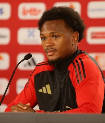 Freiberg , Belgium national soccer team press conference , Lois Openda