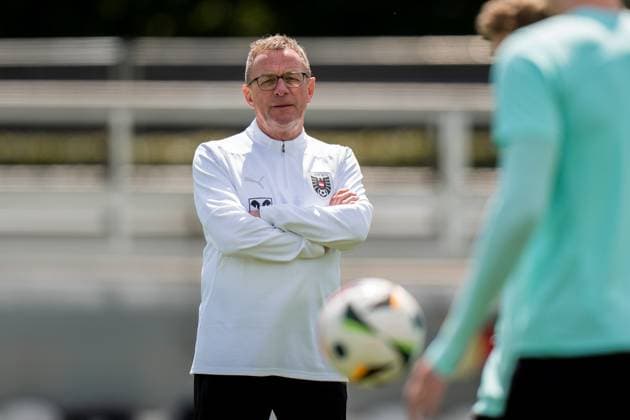 EURO 2024, Nationalteam Österreich, Training SOCCER - UEFA EURO, EM, Europameisterschaft,Fussball 2024 BERLIN,GERMANY,13.JUN.24 - SOCCER -UEFA EURO 2024, OEFB, Oesterreichischer Fussball-Bund, training. Image shows head coach Ralf Rangnick (AUT). GEPAxpictures xJohannesxFriedl