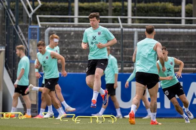EURO 2024, Nationalteam Österreich, Training SOCCER - UEFA EURO, EM, Europameisterschaft,Fussball 2024 BERLIN,GERMANY,13.JUN.24 - SOCCER -UEFA EURO 2024, OEFB, Oesterreichischer Fussball-Bund, training. Image shows Michael Gregoritsch (AUT). GEPAxpictures xJohannesxFriedl