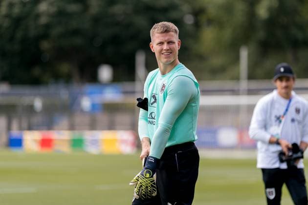 EURO 2024, Nationalteam Österreich, Training SOCCER - UEFA EURO, EM, Europameisterschaft,Fussball 2024 BERLIN,GERMANY,13.JUN.24 - SOCCER -UEFA EURO 2024, OEFB, Oesterreichischer Fussball-Bund, training. Image shows Patrick Pentz (AUT). GEPAxpictures xJohannesxFriedl