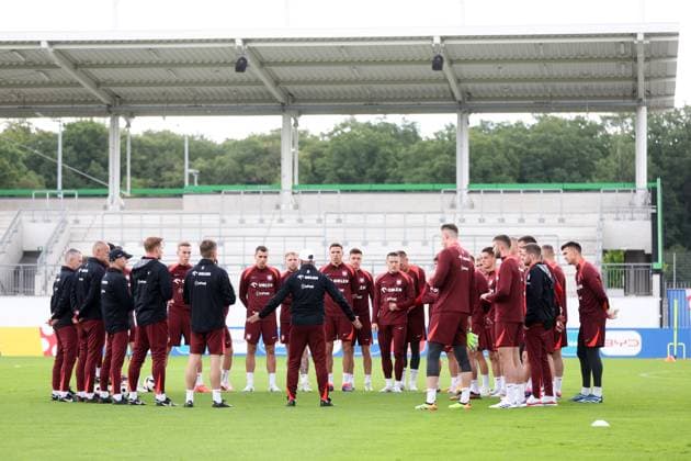 EURO 2024, Nationalteam Polen, Training HANOWER 13.06.2024 TRENING REPREZENTACJI POLSKI NA EURO 2024 --- POLISH FOOTBALL national team, Nationalteam TRAINING SESSION ON EURO 2024 IN HANOVER PILKARZE POLSKI ADAM BUKSA JAKUB KIWIOR TYMOTEUSZ PUCHACZ MICHAL PROBIERZ JAN BEDNAREK KRZYSZTOF PIATEK PIOTR ZIELINSKI FOT. PIOTR KUCZA FOTOPYK NEWSPIX.PL --- Newspix.pl  240613PYK055