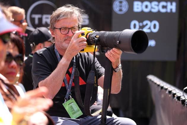 BAU 13 06 2024 Stuttgart Tennis Boss Open, tennis photographer Paul Zimmer at work