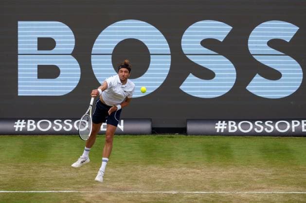 BOSS Open ATP 250 2024 Stuttgart, 13 06 2024 Arthur Rinderknech FRA, France BOSS Open 2024, ATP 250, TC Weissenhof grounds on 13 06 2024, Stuttgart Copyright: xBEAUTIFULxSPORTSx Pajonkx