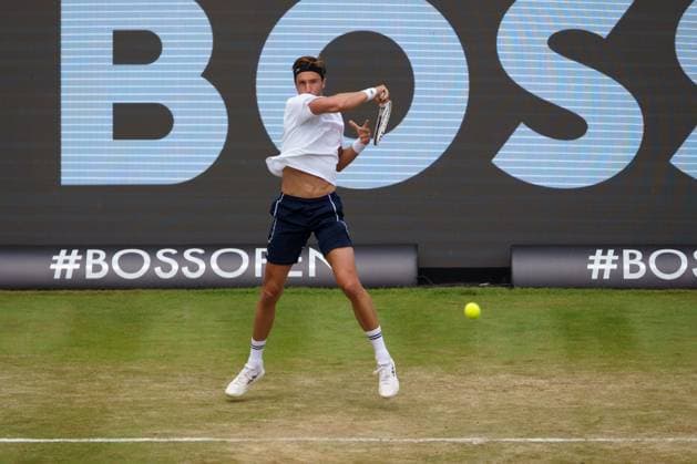 BOSS Open ATP 250 2024 Stuttgart, 13 06 2024 Arthur Rinderknech FRA, France BOSS Open 2024, ATP 250, TC Weissenhof grounds on 13 06 2024, Stuttgart Copyright: xBEAUTIFULxSPORTSx Pajonkx