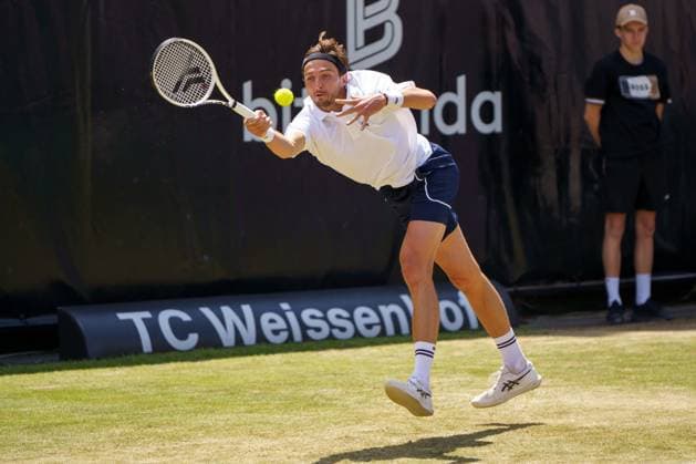 BOSS Open ATP 250 2024 Stuttgart, 13 06 2024 Arthur Rinderknech FRA, France BOSS Open 2024, ATP 250, TC Weissenhof grounds on 13 06 2024, Stuttgart Copyright: xBEAUTIFULxSPORTSx Pajonkx