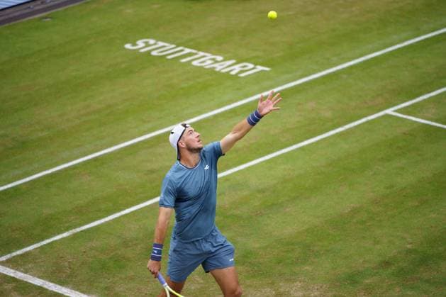 BOSS Open ATP 250 2024 Stuttgart, 13 06 2024 Jan Lennard Struff GER, Germany BOSS Open 2024, ATP 250, TC Weissenhof grounds on 13 06 2024, Stuttgart Copyright: xBEAUTIFULxSPORTSx Pajonkx