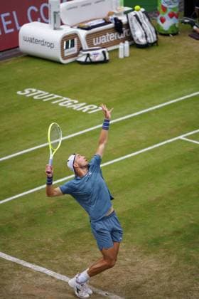 BOSS Open ATP 250 2024 Stuttgart, 13 06 2024 Jan Lennard Struff GER, Germany BOSS Open 2024, ATP 250, TC Weissenhof grounds on 13 06 2024, Stuttgart Copyright: xBEAUTIFULxSPORTSx Pajonkx