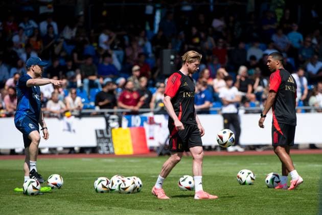 Kevin de Bruyne Belgium, 07 , GER, Belgium BEL , Public Training Session, European Football Championship, UEFA EURO 2024, 13 06 2024 GER, Belgium BEL , Public Training Session, European Football Championship, UEFA EURO 2024, 13 06 2024 Freiberg am Neckar Copyright: xEibner-Pressefoto Memmlerx EP_MMR