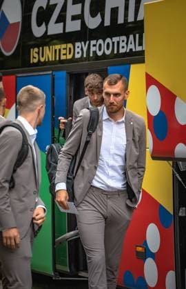 Czech national football team Czech national football player Vaclav Jurecka arriving at the Hamburg quarters for the start of the European Championship 2024, Germany Copyright: xNikolaixKislichkox 6M6A8605