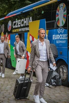 Czech national football team Czech national football player Antonin Barak arriving at the Hamburg quarters for the start of Euro 2024, Germany Copyright: xNikolaixKislichkox 6M6A8655