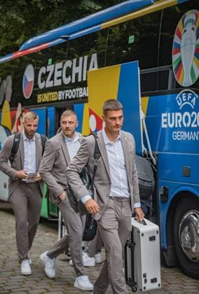 Czech national football team Czech national football player Patrik Schick on arrival at the Hamburg quarters for the start of Euro 2024, Germany Copyright: xNikolaixKislichkox 6M6A8658