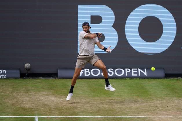 BOSS Open ATP 250 2024 Stuttgart, 13 06 2024 Matteo Berrettini ITA, Italy BOSS Open 2024, ATP 250, TC Weissenhof course on 13 06 2024, Stuttgart Copyright: xBEAUTIFULxSPORTSx Pajonkx