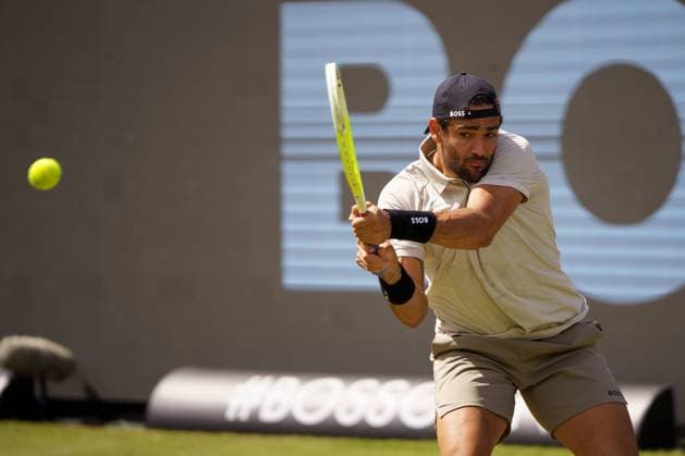 BOSS Open ATP 250 2024 Stuttgart, 13 06 2024 Matteo Berrettini ITA, Italy BOSS Open 2024, ATP 250, TC Weissenhof course on 13 06 2024, Stuttgart Copyright: xBEAUTIFULxSPORTSx Pajonkx