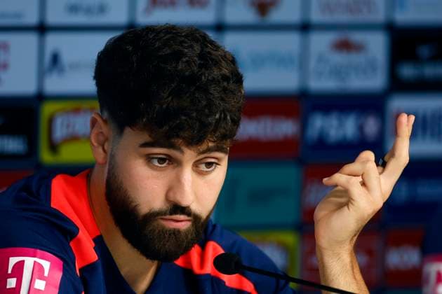 The Croatian player Josko Gvardiol during the press conference, PK, Pressekonferenz offered in Neuruppin, Germany, 13 June 2024. Croatian national team, Nationalteam press conference !ACHTUNG: NUR REDAKTIONELLE NUTZUNG!  Copyright: xAlbertoxEstevezx GRAF175 20240613-55013861838_1