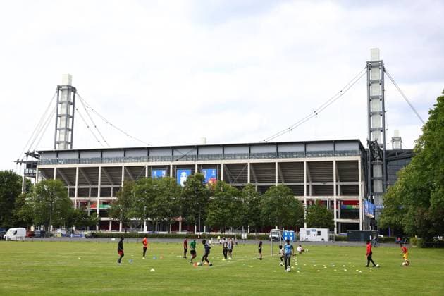 A general view of the Cologne Stadium UEFA European Championship, EM, Europameisterschaft 2024 Previews, Football, Cologne, Germany, 13 Jun 2024 EDITORIAL USE ONLY No use with unauthorised audio, video, data, fixture lists, club league logos or live services. Online in-match use limited to 120 images, no video emulation. No use in betting, games or single club league player publications. Copyright: xMichaelxZemanek Shutterstockx 14537875j