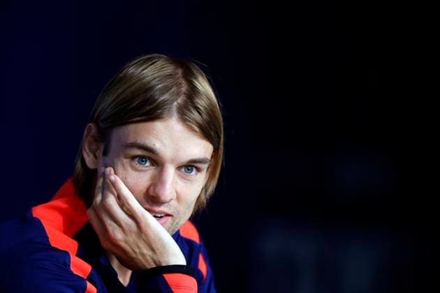 The Croatian defender Borna Sosa during the press conference, PK, Pressekonferenz offered in Neuruppin, Germany, 13 June 2024. Croatian national team, Nationalteam press conference !ACHTUNG: NUR REDAKTIONELLE NUTZUNG!  Copyright: xAlbertoxEstevezx GRAF279 20240613-55013863001_1