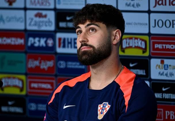 PXL_CRO football press Croatian national team, Nationalteam player Josko Gvardiol during press conference, PK, Pressekonferenz in Neuruppin, Germany on 13. June 2024. MarkoxLukunic PIXSELL