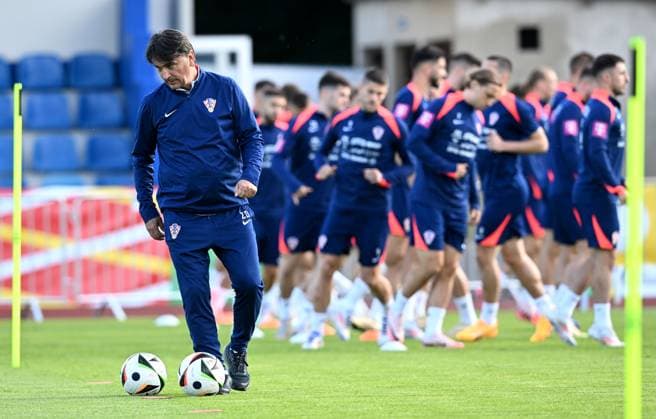 PXL_CRO football training Croatian national football team during their training session in Neuruppin, Germany on 13. June 2024. MarkoxLukunic PIXSELL