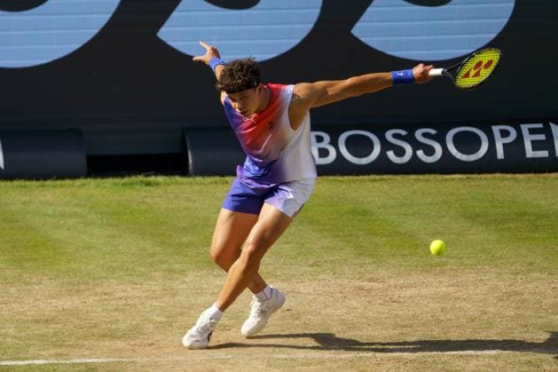BOSS Open ATP 250 2024 Stuttgart, 13 06 2024 Ben Shelton USA, United States of America BOSS Open 2024, ATP 250, TC Weissenhof grounds on 13 06 2024, Stuttgart Copyright: xBEAUTIFULxSPORTSx Pajonkx