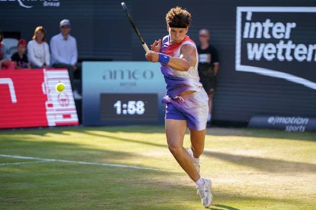 BOSS Open ATP 250 2024 Stuttgart, 13 06 2024 Ben Shelton USA, United States of America BOSS Open 2024, ATP 250, TC Weissenhof grounds on 13 06 2024, Stuttgart Copyright: xBEAUTIFULxSPORTSx Pajonkx
