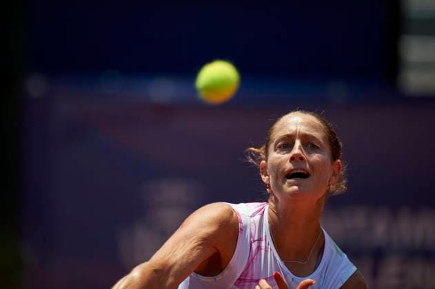 BBVA Open Internacional of Valencia on June 13, 2024 Yvonne Cavalle-Reimers from Spain in action during the doubles match between Yvonne Cavalle-Reimers and Leyre Romero Gormaz from Spain against Alena Fomina-Klotz and Vivian Heisen from Germany (not pictured) during the BBVA Open Internacional of Valencia at Sporting Tennis Valencia. Yvonne Cavalle-Reimers and Leyre Romero Gormaz from Spain won 6-4, 6-4 Valencia Sporting Tenis Valencia Valencia Spain Copyright: xGrupoxNostresportx