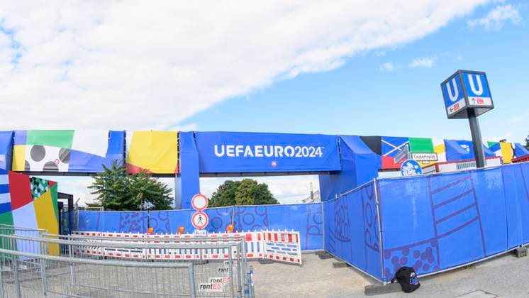 View of the stadium before UEFA Euro 2024, The Olympia Stadion Berlin, before the start of the UEFA European Football Championship 2024 UEFA, 13 06 2024, Copyright: HMBxMedia UwexKoch