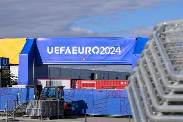View of the stadium before UEFA Euro 2024, The Olympia Stadion Berlin, before the start of the UEFA European Football Championship 2024 UEFA, 13 06 2024, Copyright: HMBxMedia UwexKoch