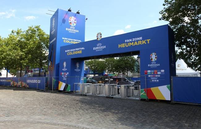 EURO 2024, Cologne fan zone shortly before the start of the European Championships