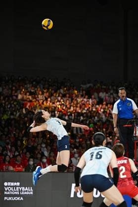 Sarina Koga (JPN), JUNE 13, 2024 - Volleyball : FIVB Volleyball Nations League 2024 Women s Preliminary Round between Japan 2-3 Canada at West Japan General Exhibition Center, Fukuoka, Japan. Noxthirdxpartyxsales  (256273082)